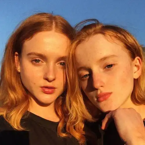 金发孪生姐妹花_欧美姐妹头像图片_扣扣居