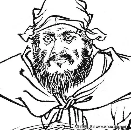 水浒人物燕顺白描图片高清下载