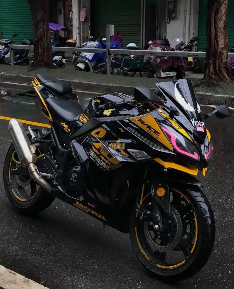 小忍者现车颜色版画图集 #网红小忍者 #机车图片 #国产机车 - 抖音