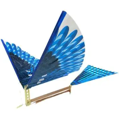 920件螃蟹王国皮筋动力扑翼鸟大号鲁班飞鸟仿真鸟地摊航模玩具飞行器