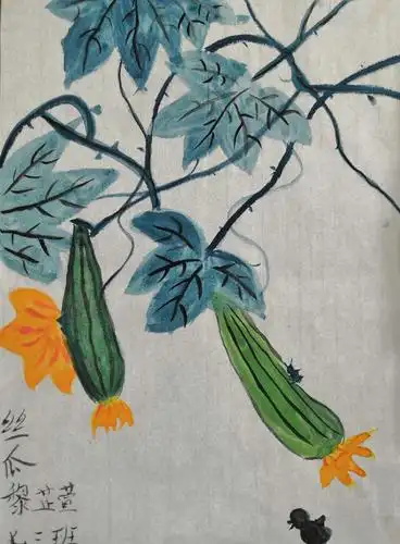 初学写意花鸟画,兴趣盎然乐其中 ——黄梅县八角亭中学国画兴趣小组