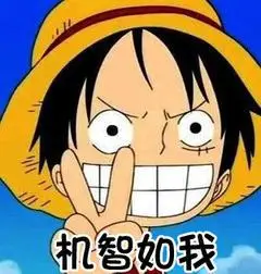 机智如我海贼王剪刀手微笑gif动图_动态图_表情包下载_soogif