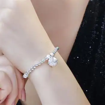 足银铃铛宫铃手链女足银复古民族风简约个性首饰转运珠幸运手镯款式1