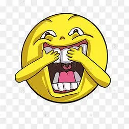 小人卡通彩色捂嘴笑表情矢量图标捂眼睛的情侣来月经捂肚子痛经女孩12