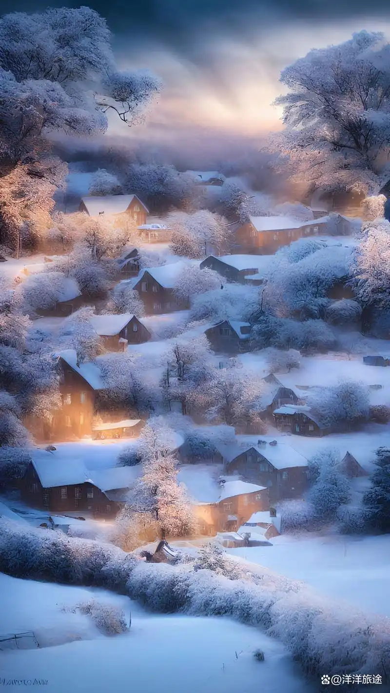 皑皑白雪漫天飞舞,漂亮的雪花,是神奇的大自然给人类的奇特风景