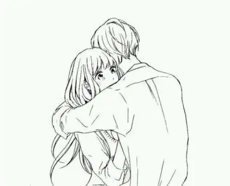 情侣拥抱图片伤感黑白图片