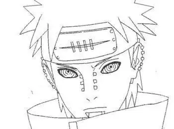 笔画步骤图佩恩怎么画火影忍者简笔画佩恩简笔画怎么画天道佩恩简笔画