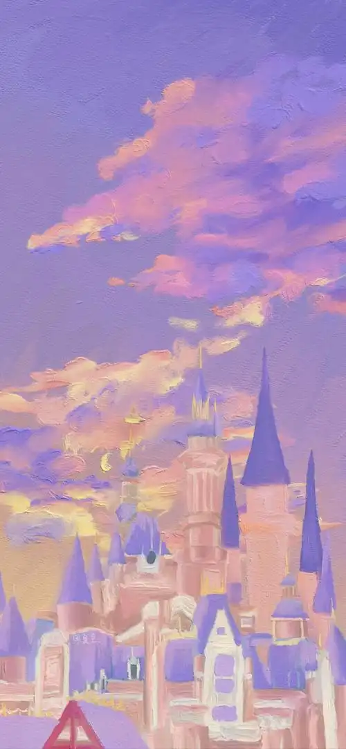 漫溢少女心的油画壁纸