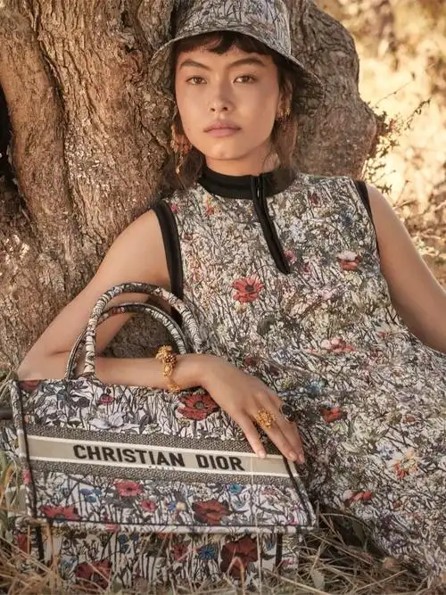 新包| dior 上市2021早春系列手袋:麦穗与花卉刺绣