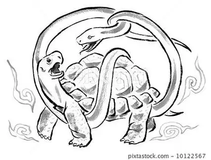 玄武怎么画简笔画 第1页四大神兽简笔画手抄报四大名著手抄报简笔画的