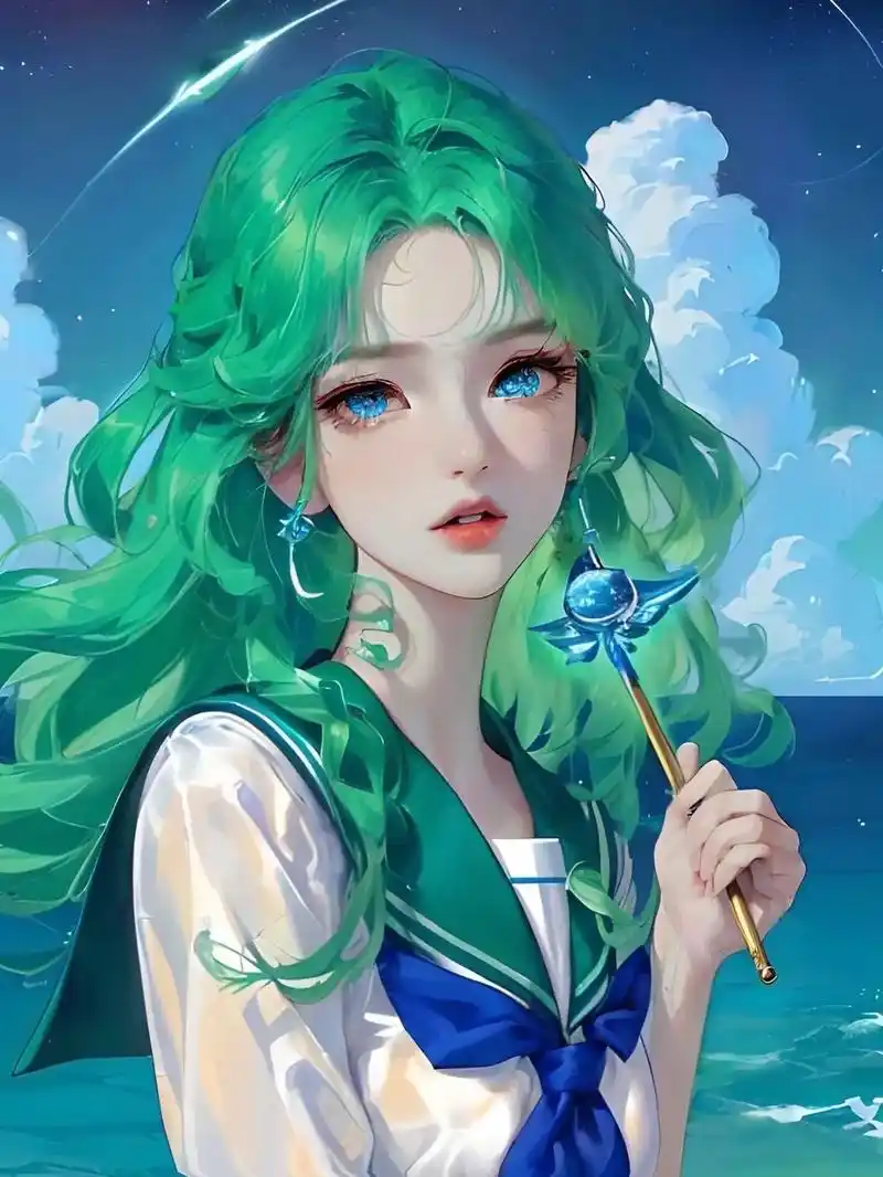 海王星 | 美少女战士 | 壁纸.#ai绘画 #二次元 #画 - 抖音