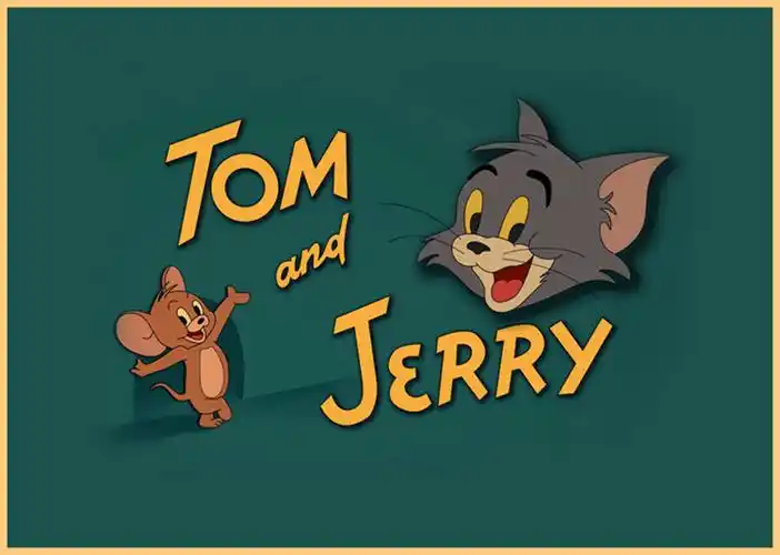 8090后怀旧经典卡通童年动画片海报葫芦娃七龙珠大力水手装饰贴画桔色