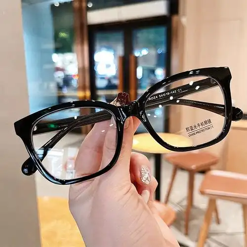 2024新款防蓝光眼镜 时尚方框tr90平光镜女韩版个性近视眼镜框男