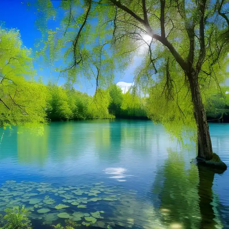 湖水绿色大自然记录分享