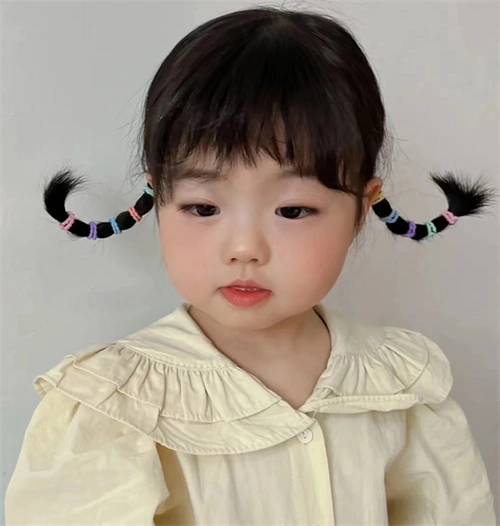 3-6岁小女孩扎发 幼儿园短发扎发_儿童发型 - 美发站