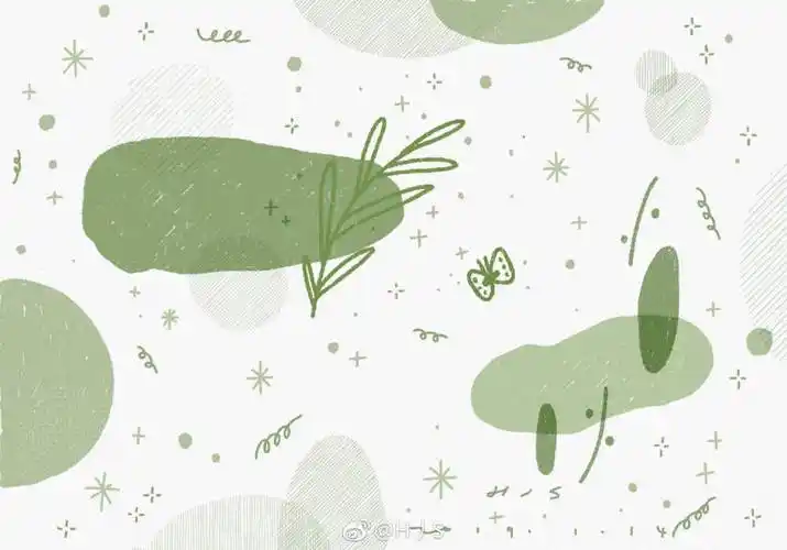 手帐素材插画手绘彩绘板绘动漫头像壁纸背景