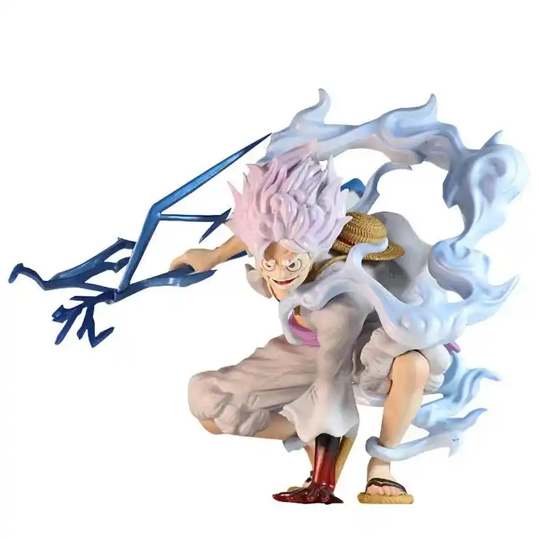 海贼王gk蹲姿五档尼卡太阳神路飞闪电特效抓闪电模型摆件手办 - 抖音