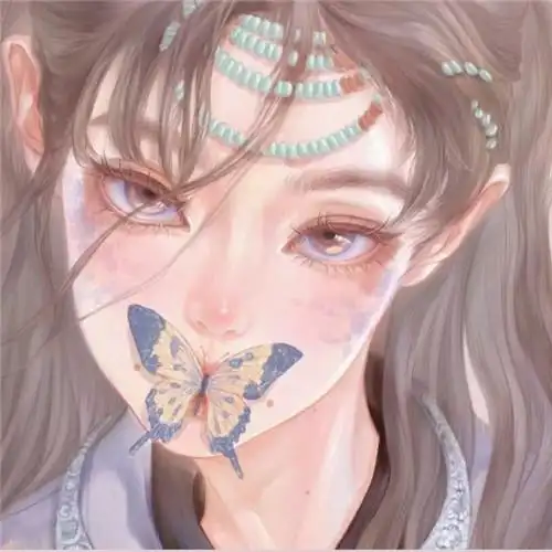 小众手绘插画女生头像