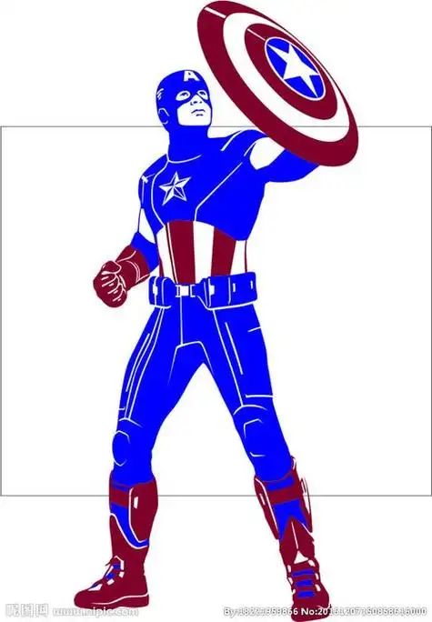 美国队长简笔画 美国队长简笔画儿童