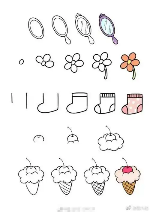 装饰品简笔画小东西