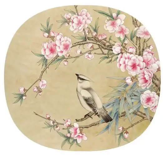 工笔画《太平桃花图》,画出大展宏图,喜上加喜!