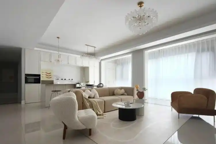 178㎡现代简约风格新房装修温暖的空间