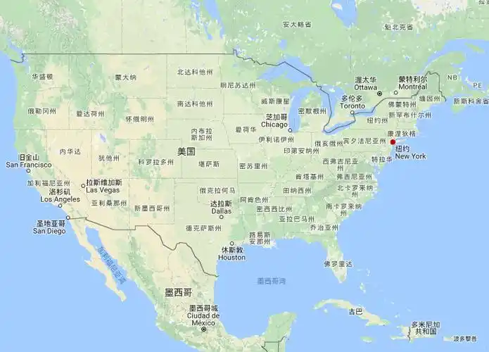 美国纽约在哪里_纽约市属于美国哪个州_美国纽约的地理位置