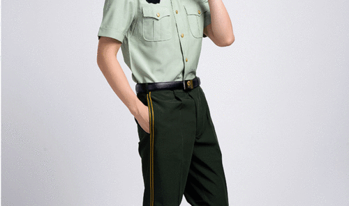 陆军短袖衬衣士兵士官干部长袖夏常服外衬衣衬衫07干部夏装常服