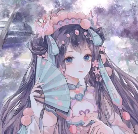 仙气动漫女生头像一缕烟火两抹红尘三生有幸遇见你