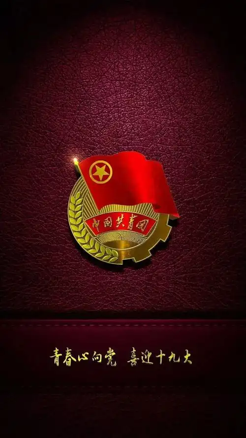 自行转发收藏使用共青团给团员准备了10张精美手机壁纸在党的十九大