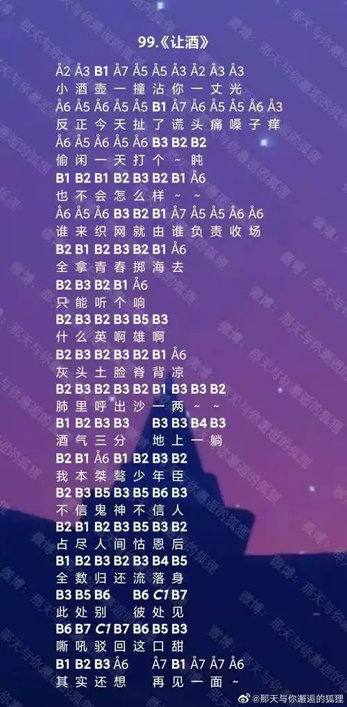 摩尔庄园让酒琴谱