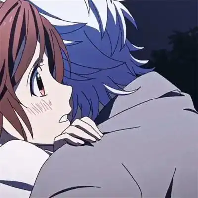 抖音情头动漫一男一女很火好看图片