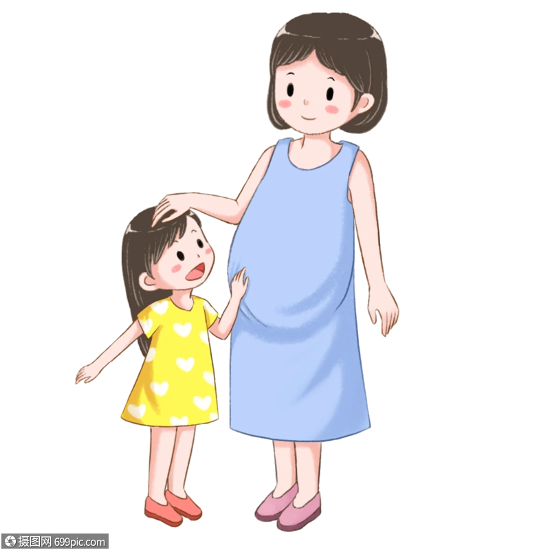 二胎妈妈母婴怀孕图片