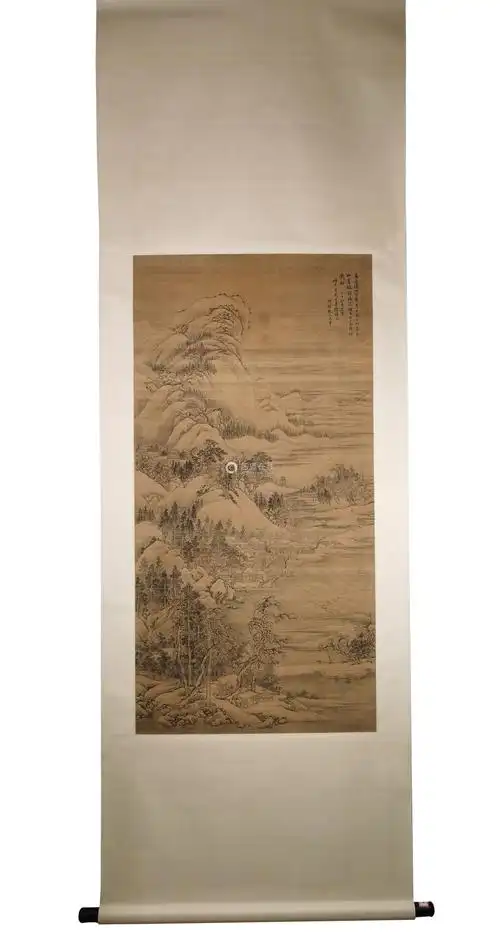 王翚山水作品立轴-【成交 价格 图片】