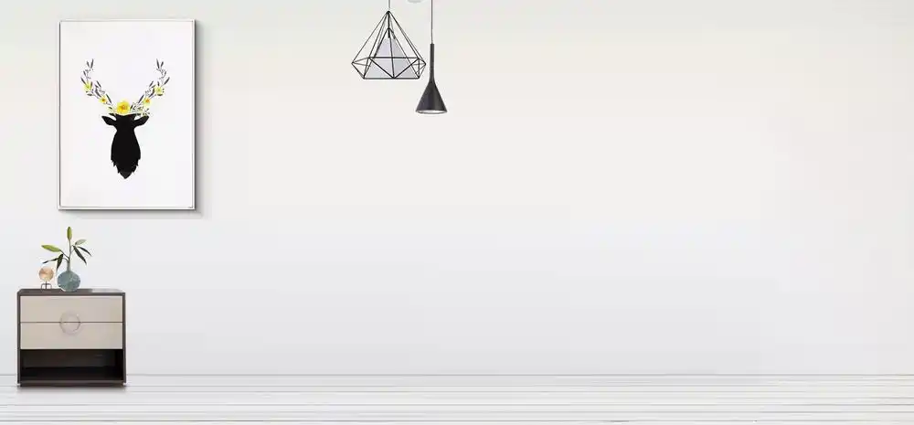 白色简约浪漫少女ins风家居背景海报