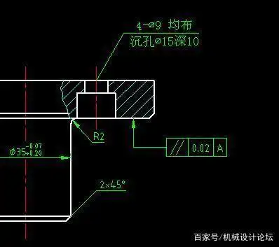 螺纹孔m82020指的是盲孔深度还是螺纹深度这样标注合理吗