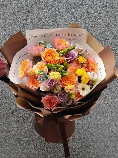 生图火灵鸟玫瑰花束杭州店