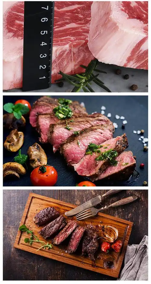 头号食客3cm厚切安格斯西冷牛排进口谷饲150天m3级新鲜原切雪花牛扒