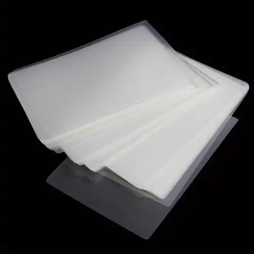 包邮a4 a3塑封膜8c8丝厚过塑膜护卡膜过塑纸塑封照片膜100张￥6.49元