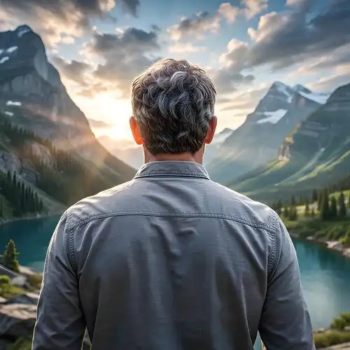 40岁成熟男人微信头像🍀好运山水风光