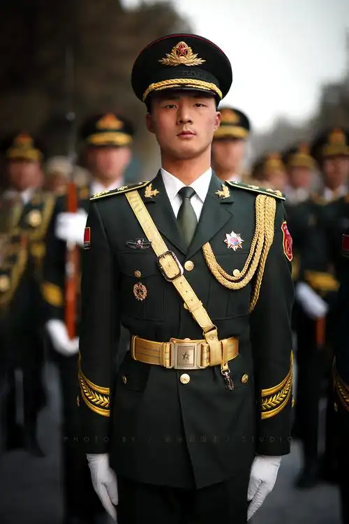 中国人民解放军三军仪仗队 摄影:郭泳君