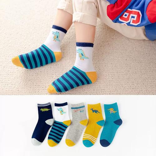 小男孩透气中大童男童学生秋冬季防臭中筒袜儿童袜子纯棉春秋薄款