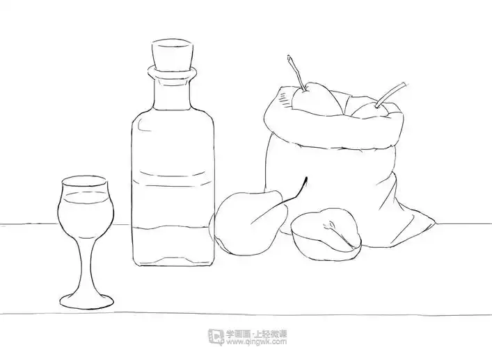 作业:如何学会画素描之静物线稿素描的画法与训练 - 池道 - 轻微课