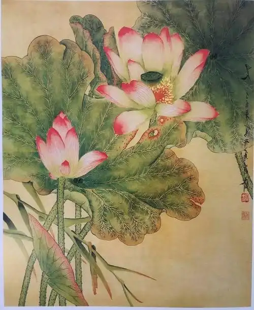 丁建国工笔荷花网络班招生啦