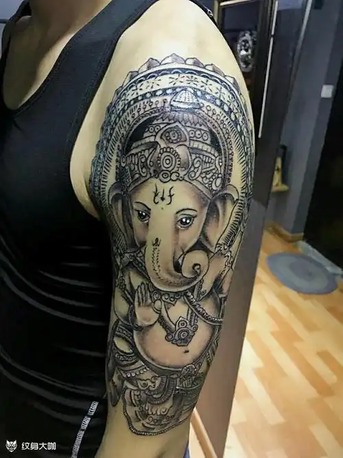 象神_纹身图案手稿图片_涛子的纹身作品集
