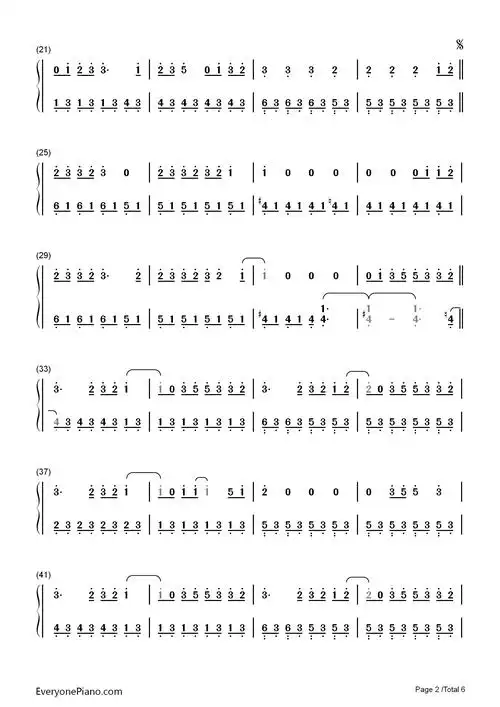 let it go-james bay双手简谱预览2