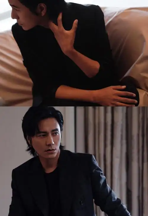 陈坤氛围感的神##陈坤层次感全黑西装造型