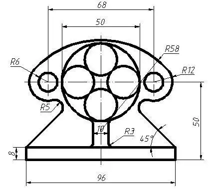 50个cad平面图形练习你能画出几个