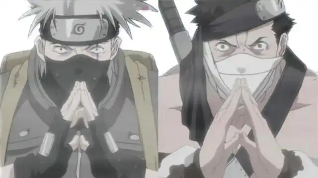 卡卡西对阵再不斩《火影忍者》中的结印术总共有十二个,是按照中国