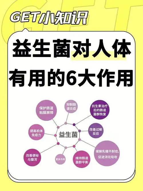 益生菌对人体的6大作用